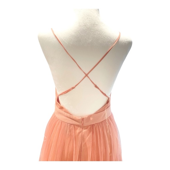 WINDSOR DUSTY PINK Maxi Dress W/ Cross Over Straps - Picture 2 of 2